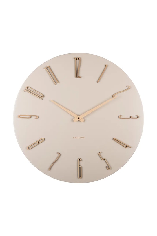 Nástenné hodiny Karlsson Esmerado 60 cm béžová KA6073WH