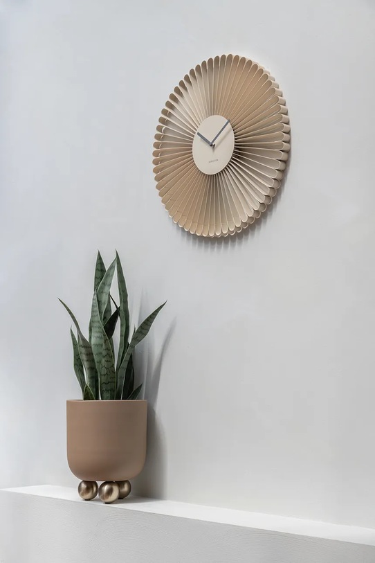 Karlsson zegar ścienny Cascara 50 cm beżowy KA6074WH