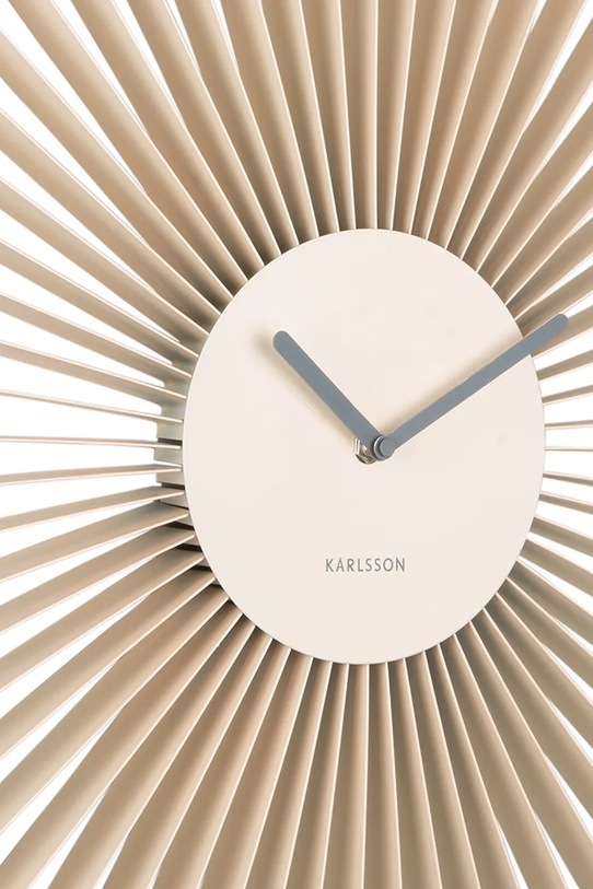 Salon i sypialnia Karlsson zegar ścienny Cascara 50 cm KA6074WH beżowy