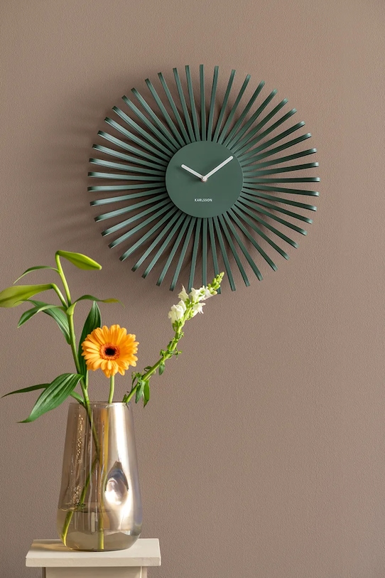 Nástenné hodiny Karlsson Polo 48 cm zelená KA6075GR