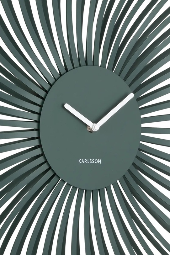 Obývacia izba a spálňa Nástenné hodiny Karlsson Polo 48 cm KA6075GR zelená