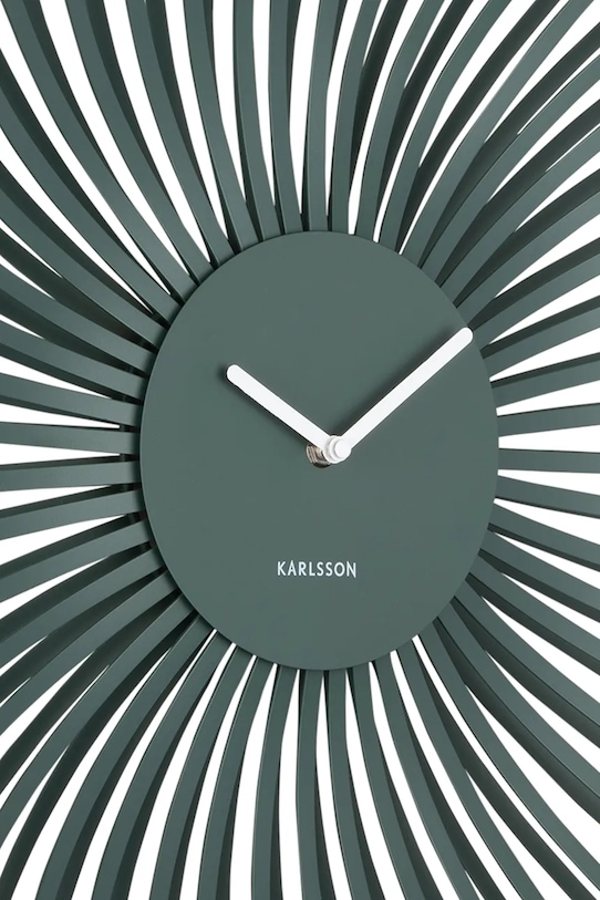 Obývacia izba a spálňa Nástenné hodiny Karlsson Polo 48 cm KA6075GR zelená