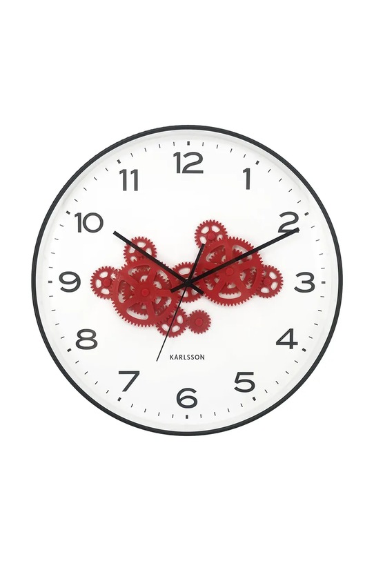 Karlsson orologio da parete Open Gear 40 cm rosso KA6093BK