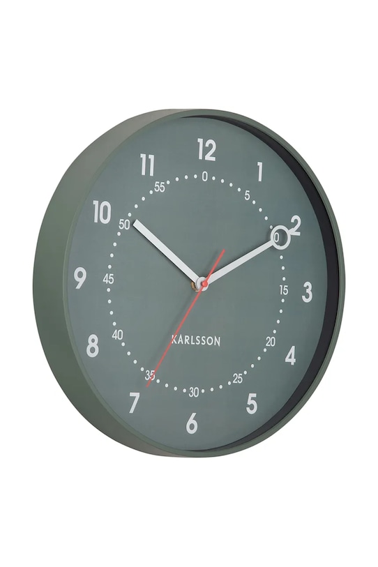 Karlsson zegar ścienny Fresco 31,5 cm KA6038GR turkusowy AA00