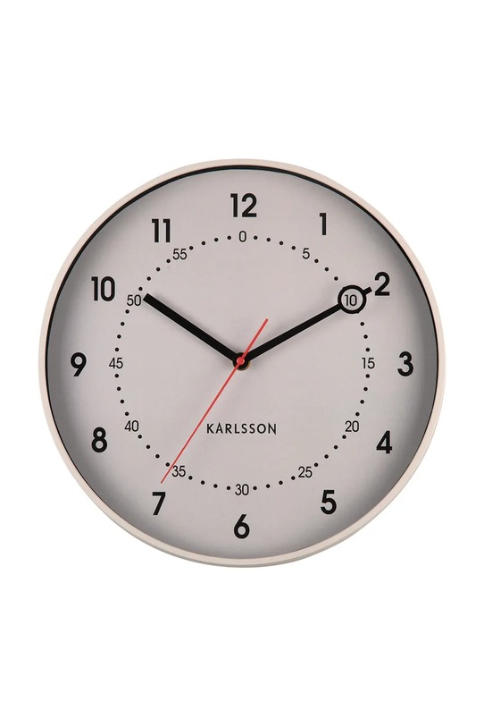 Karlsson zegar ścienny Fresco 31,5 cm beżowy KA6038WG