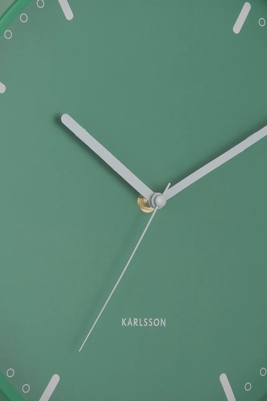 Salon i sypialnia Karlsson zegar ścienny Cool Retro 30 cm KA6071GR zielony