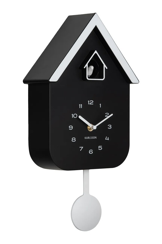 Маятниковий годинник Karlsson Dupla Color 41,5 x 21,5 x 8,5 cm KA6081BK чорний AA00