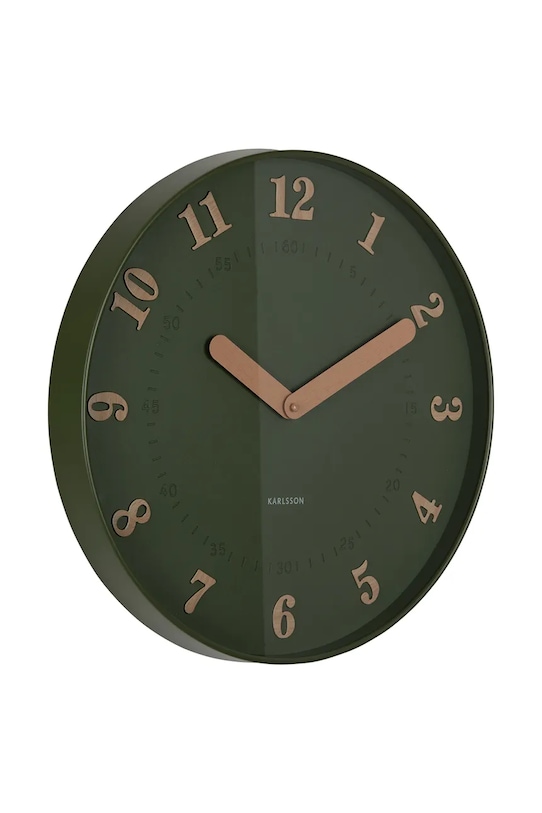 Nástenné hodiny Karlsson Amena 40 cm KA6083GR zelená AA00