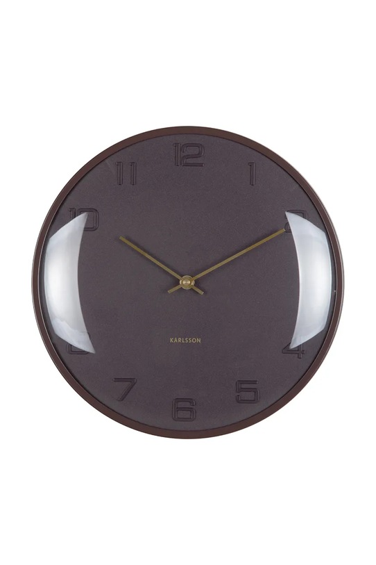 Настінний годинник Karlsson Fuerte Dome 30,5 cm рожевий KA6084BR