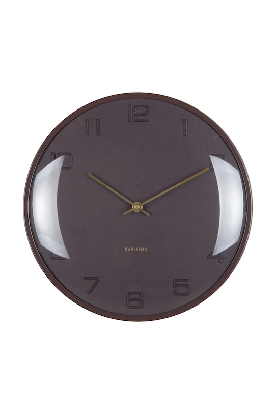 Настінний годинник Karlsson Fuerte Dome 30,5 cm рожевий KA6084BR