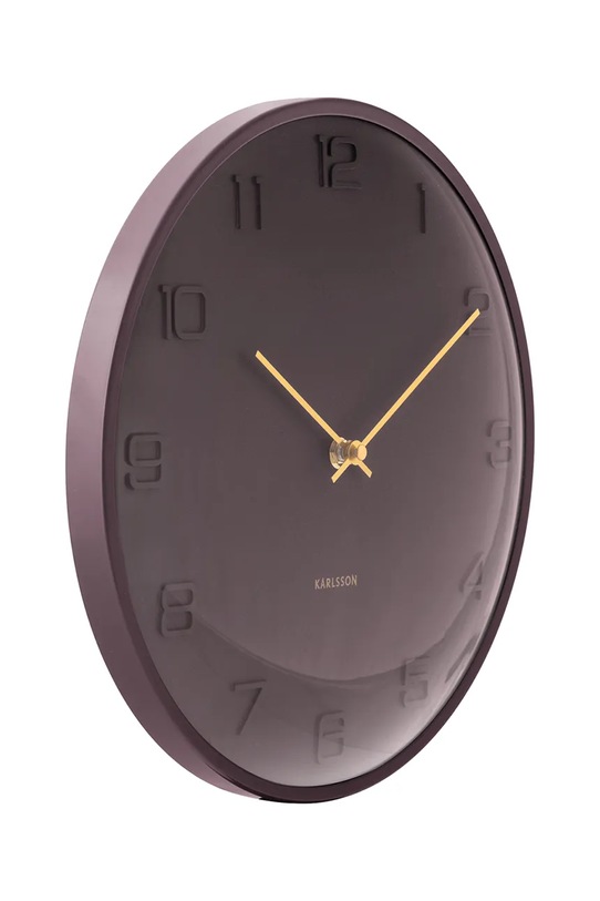 Настінний годинник Karlsson Fuerte Dome 30,5 cm KA6084BR рожевий AA00