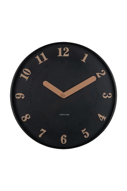 Karlsson zegar ścienny Amena 40 cm czarny KA6083BK