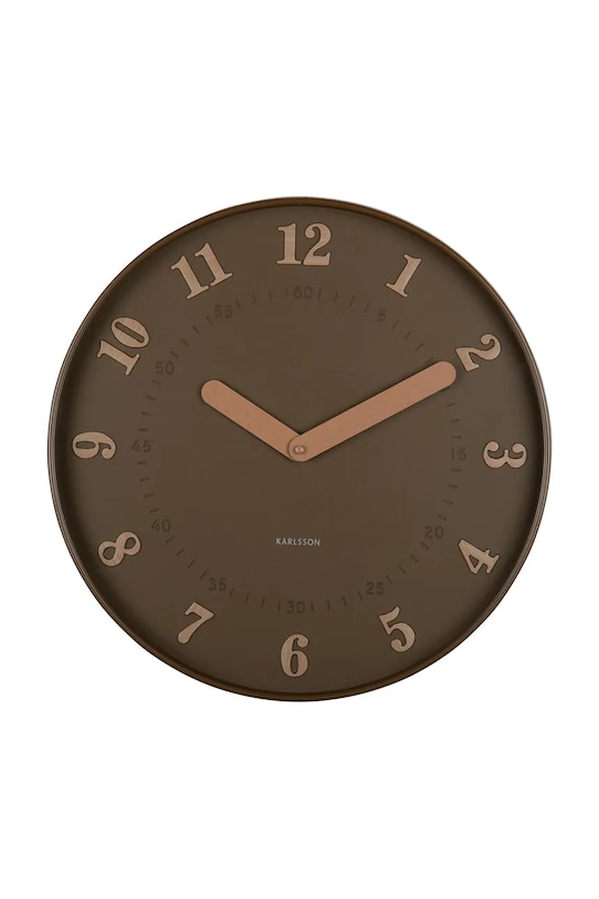 Nástenné hodiny Karlsson Amena 40 cm hnedá KA6083BR