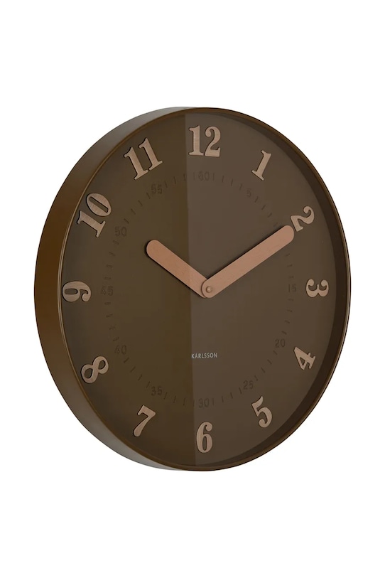 Nástenné hodiny Karlsson Amena 40 cm KA6083BR hnedá AA00