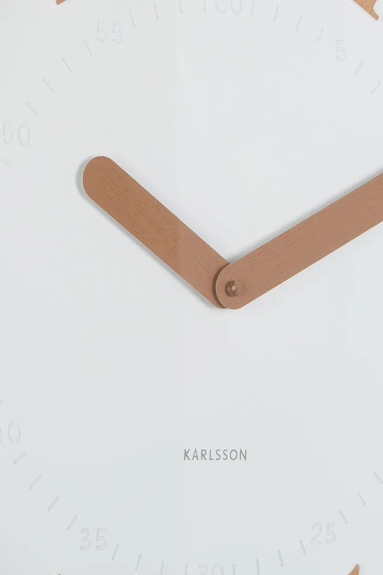 Obývacia izba a spálňa Nástenné hodiny Karlsson Amena 40 cm KA6083WH biela