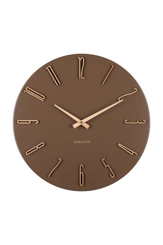 Nástenné hodiny Karlsson Esmerado 40 cm hnedá KA6072BR