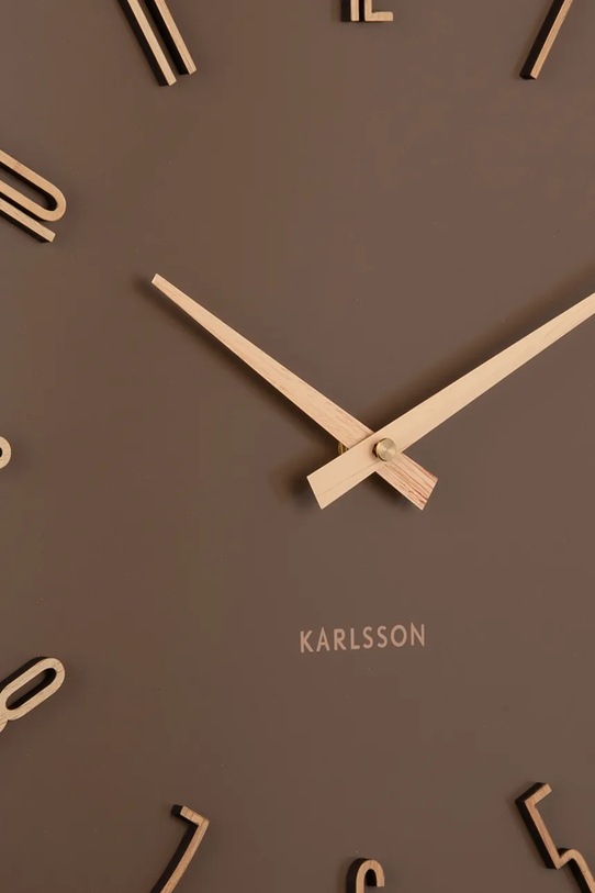 Вітальня та спальня Настінний годинник Karlsson Esmerado 40 cm KA6072BR коричневий