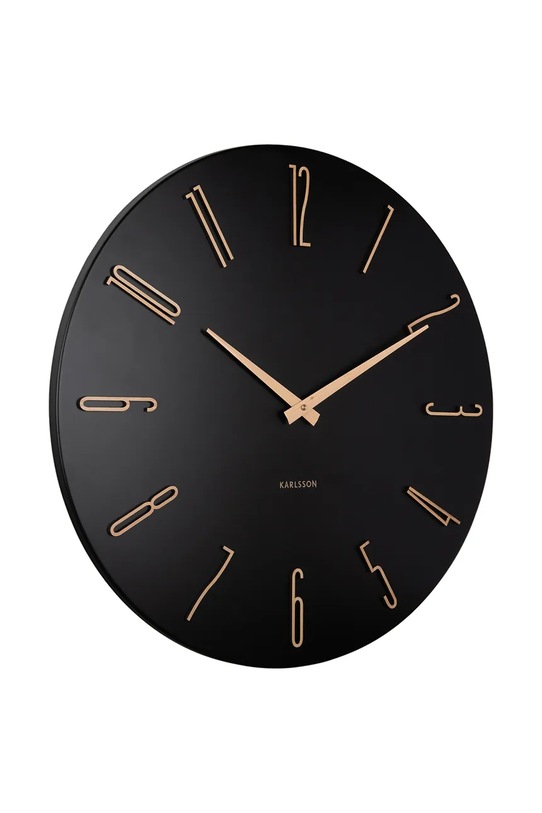 Nástenné hodiny Karlsson Esmerado 40 cm KA6073BK čierna AA00