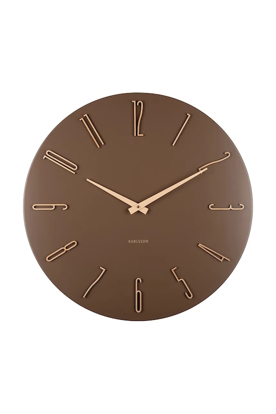 Karlsson zegar ścienny Esmerado 40 cm brązowy KA6073BR