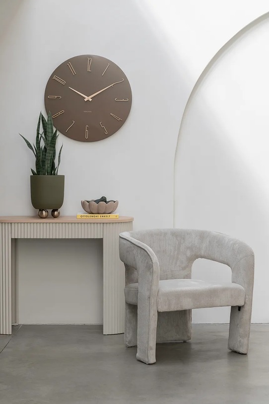 Karlsson zegar ścienny Esmerado 40 cm brązowy KA6073BR