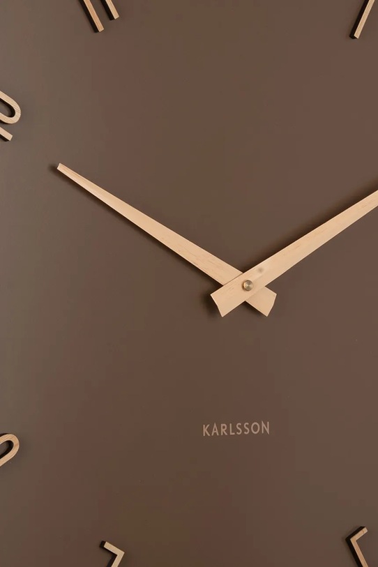 Salon i sypialnia Karlsson zegar ścienny Esmerado 40 cm KA6073BR brązowy
