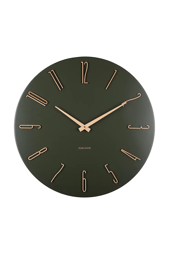 Настінний годинник Karlsson Esmerado 40 cm зелений KA6073GR