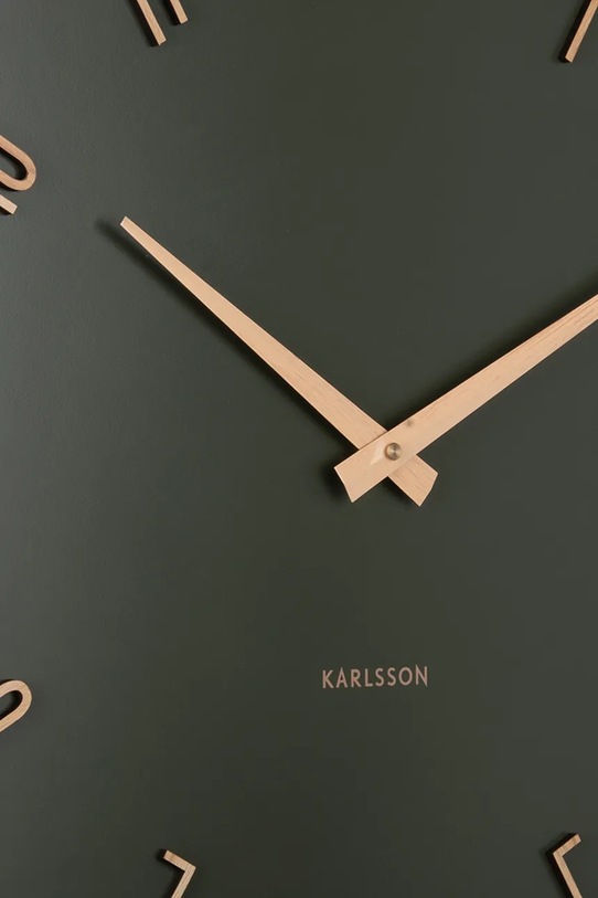 Вітальня та спальня Настінний годинник Karlsson Esmerado 40 cm KA6073GR зелений