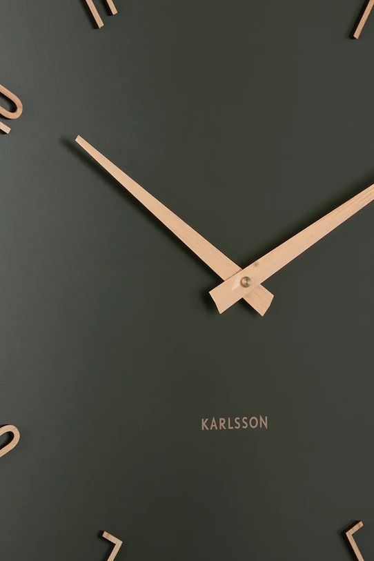 Вітальня та спальня Настінний годинник Karlsson Esmerado 40 cm KA6073GR зелений