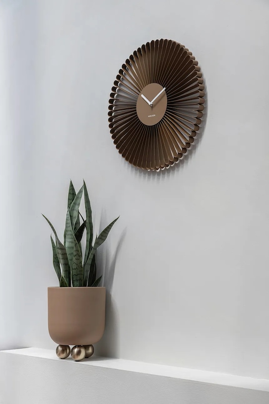 Nástenné hodiny Karlsson Cascara 50 cm hnedá KA6074BR