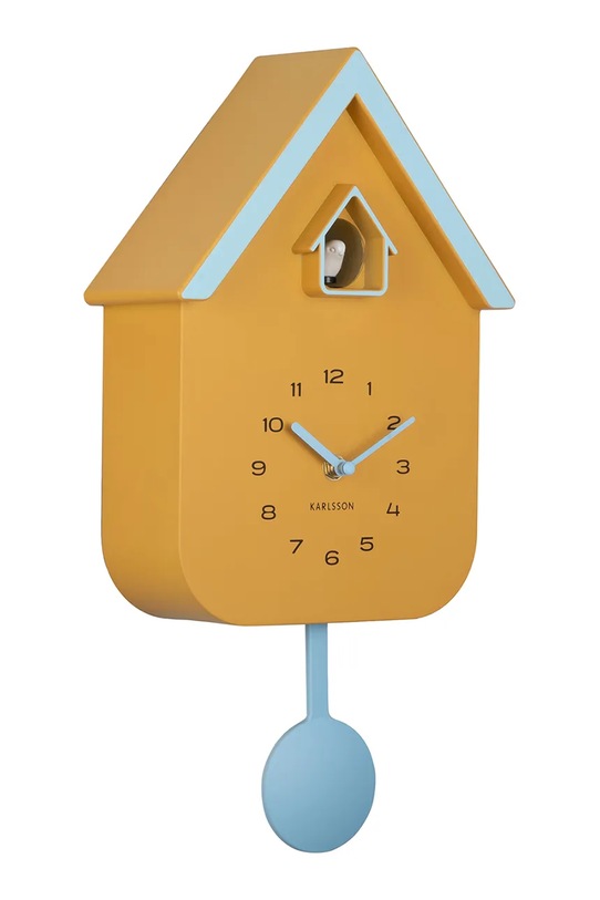 Kukučkové hodiny Karlsson Dupla 41,5 x 21,5 x 8,5 cm KA6081YE žltá AA00
