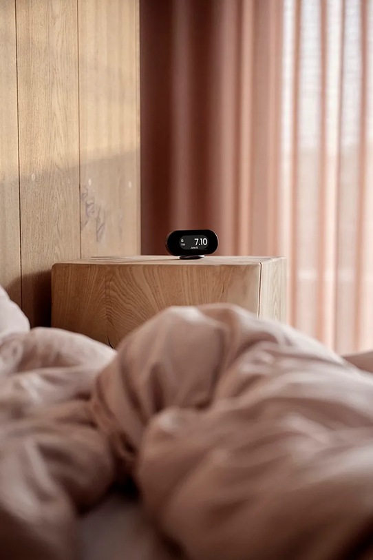 Jacob Jensen budzik led 11,5 x 5,5 cm czarny 34195..