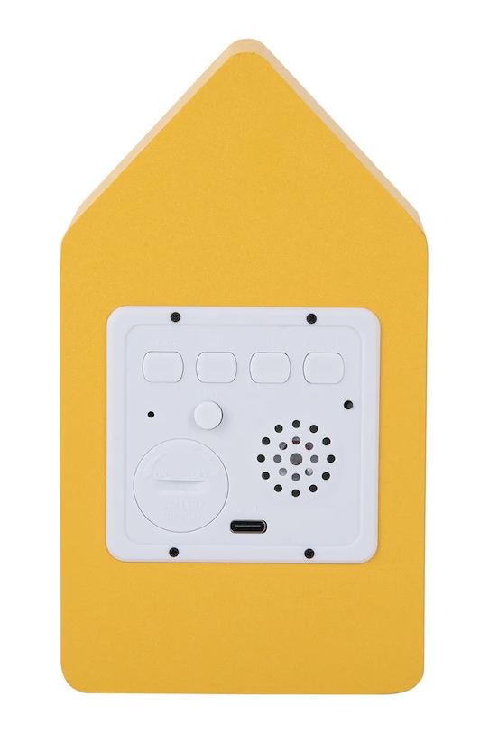 Karlsson budzik stołowy led z kukułką Cuckoo LED 16 cm żółty KA6070YE