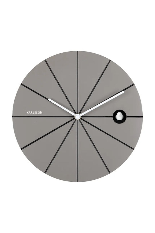 Karlsson zegar ścienny z kukułką Destacado Cuckoo 28 cm szary KA6068DG
