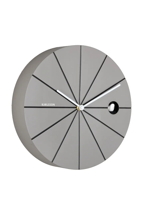 Karlsson zegar ścienny z kukułką Destacado Cuckoo 28 cm KA6068DG szary AA00