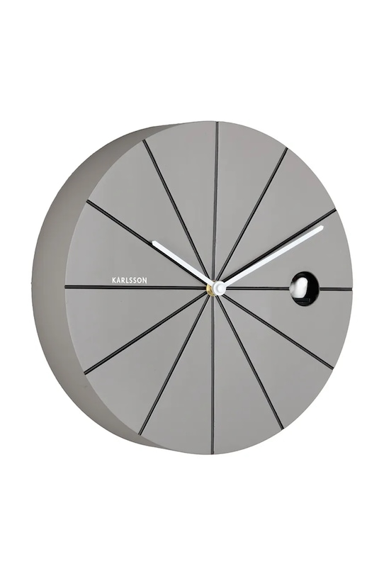 Karlsson zegar ścienny z kukułką Destacado Cuckoo 28 cm KA6068DG szary AA00