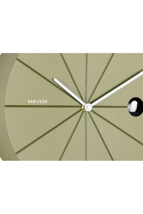 Salon i sypialnia Karlsson zegar ścienny z kukułką Destacado Cuckoo 28 cm KA6068GR zielony