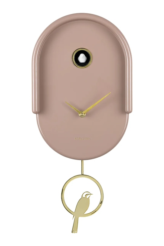 Karlsson zegar ścienny z kukułką Tweet 42 cm brązowy KA6069BR