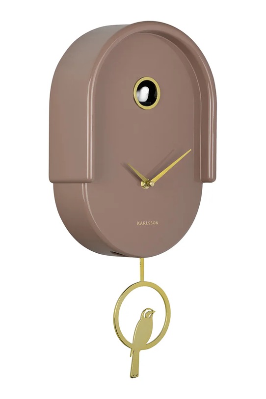 Karlsson zegar ścienny z kukułką Tweet 42 cm KA6069BR brązowy AA00