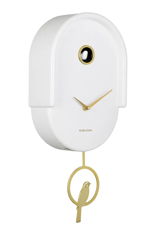 Karlsson zegar ścienny z kukułką Tweet 42 cm KA6069WH biały AA00