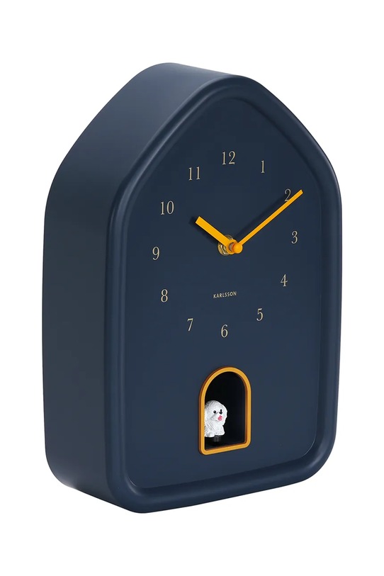 Karlsson zegar ścienny z dżwiękiem Modern Doggy 29 x 20 cm KA6098DB granatowy AA00