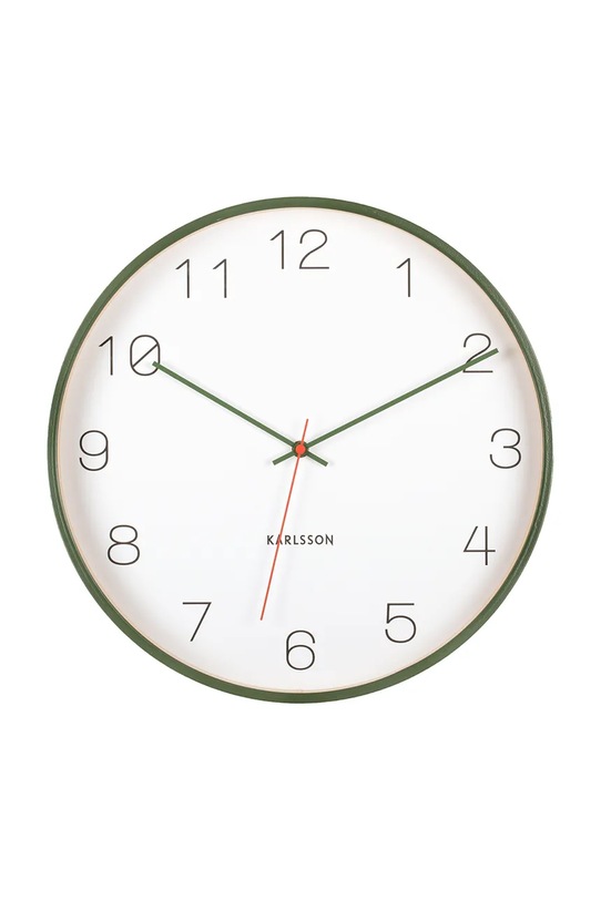 Karlsson zegar ścienny drewniany zielony KA5926GR