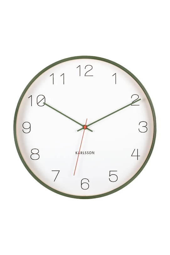 Karlsson ceas de perete din lemn verde KA5926GR