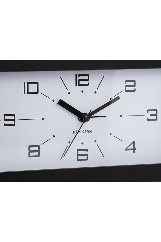 Salon i sypialnia Karlsson budzik stołowy z tworzywa sztucznego KA6066BK czarny