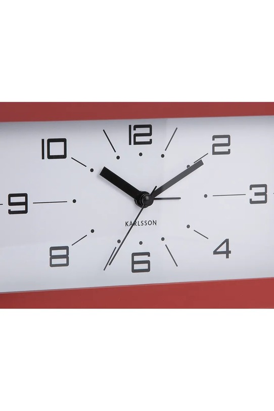 Salon i sypialnia Karlsson budzik stołowy z tworzywa sztucznego KA6066RD czerwony