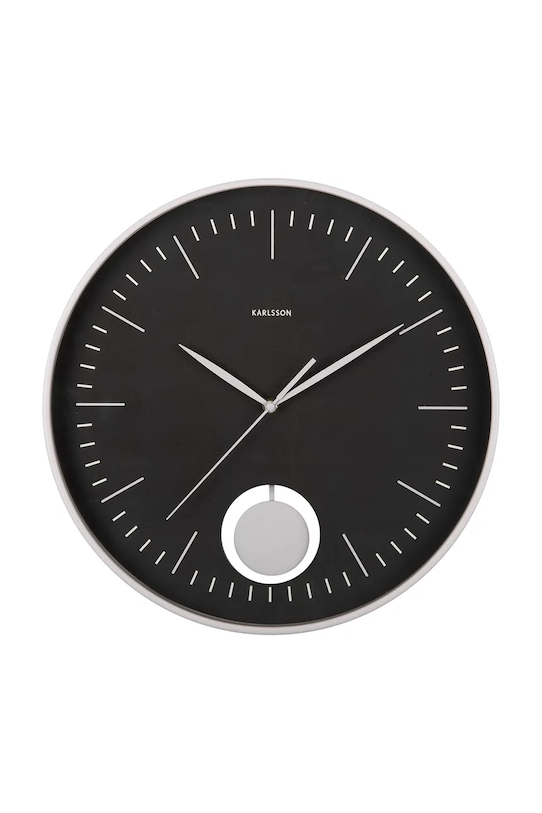 Karlsson nástenné hodiny z plastu čierna KA6065BK
