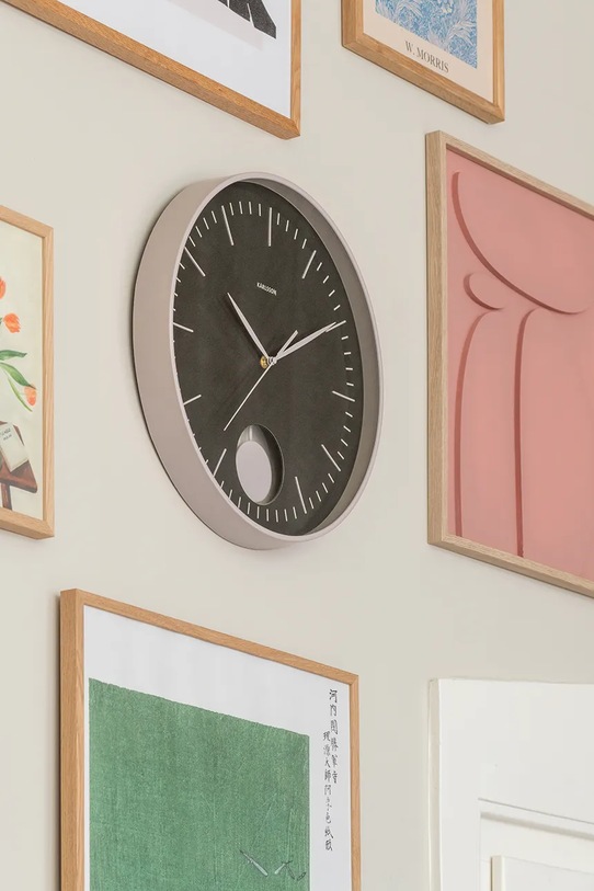 Karlsson zegar ścienny z tworzywa sztucznego czarny KA6065BK