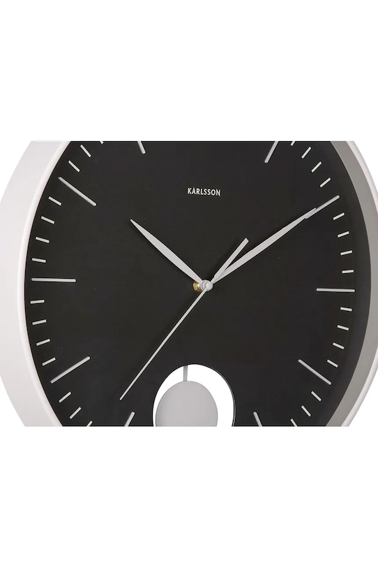 Obývacia izba a spálňa Karlsson nástenné hodiny z plastu KA6065BK čierna