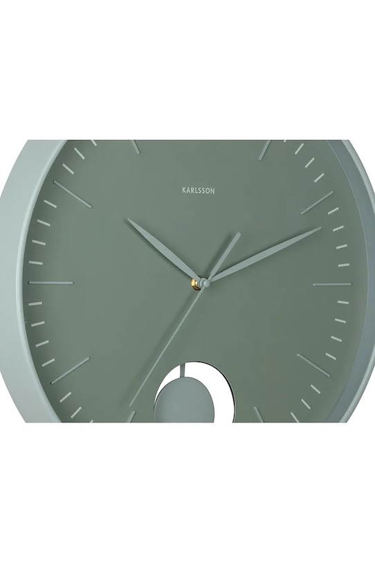 Obývacia izba a spálňa Karlsson hodiny nástenné z plastu KA6065GR zelená