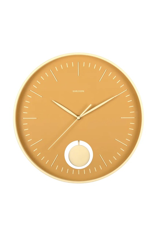 Karlsson zegar ścienny z tworzywa sztucznego żółty KA6065YE