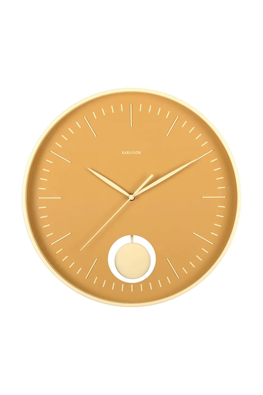 Karlsson hodiny nástenné z plastu žltá KA6065YE